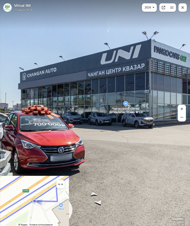 Панорамы автосалона Changan снаружи