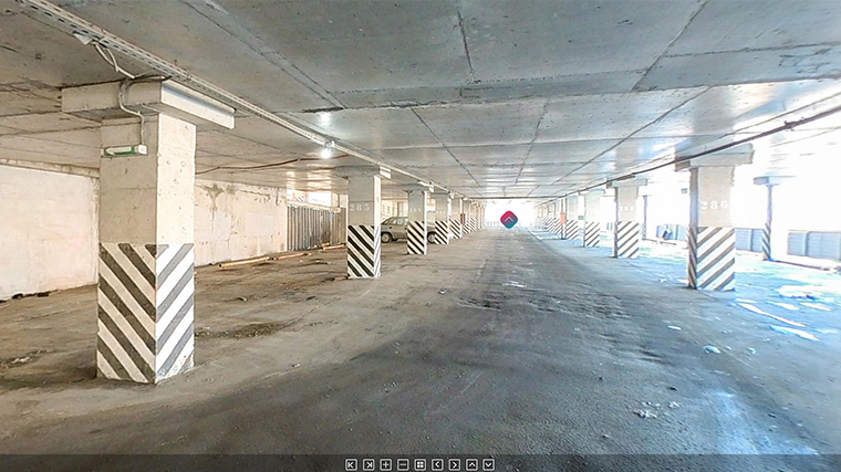 3D тур по паркингу в Строгино
